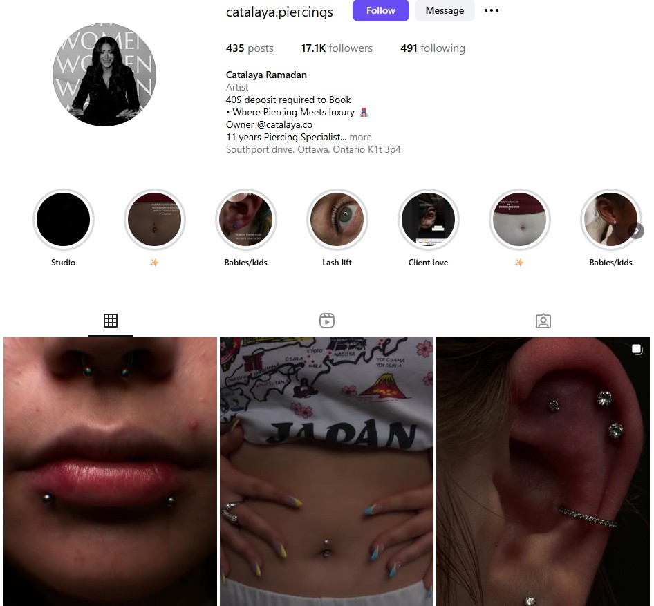Catalaya Piercing studio